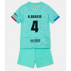 Barcelona Ronald Araujo #4 Tredje Kläder Barn 2023-24 Kortärmad (+ Korta byxor)